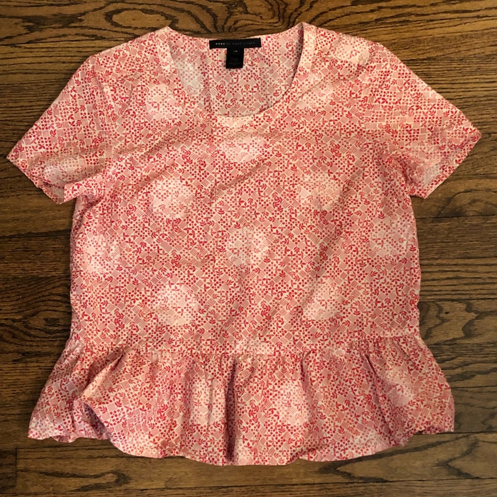 Marc Jacobs Peplum Top Size 10 NWOT